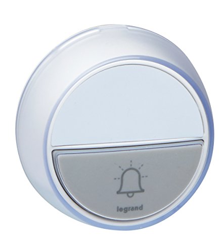 Legrand 094278 pulsador inalámbrico con LED para balizas de seguridad Ampliar la comodidad y Premium Sets de timbre inalámbrico, protección IP44, color blanco