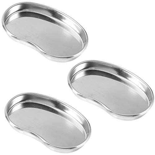 LEZED Bandeja Médica en Acero Inoxidable para Instrumentos Bandeja para Procedimientos Dentales Bandeja para Clínica de Laboratorio Bandeja de Instrumentos Médicos Clínica Laboratorio 3 Piezas (M) LEZED Bandeja Médica en Acero Inoxidable para Instrumentos Bandeja para Procedimientos Dentales Bandeja para Clínica de Laboratorio Bandeja de Instrumentos Médicos Clínica Laboratorio 3 Piezas (M)