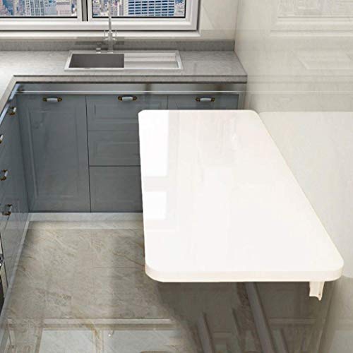 L.HPT Mesa Plegable de Banco de Trabajo, Mesa abatible montada en la Pared para Espacios pequeños Escritorio Oficina Hogar Cocina Mesa de Comedor de Madera Maciza Escritorio para computadora L.HPT Mesa Plegable de Banco de Trabajo, Mesa abatible montada en la Pared para Espacios pequeños Escritorio Oficina Hogar Cocina Mesa de Comedor de Madera Maciza Escritorio para computadora