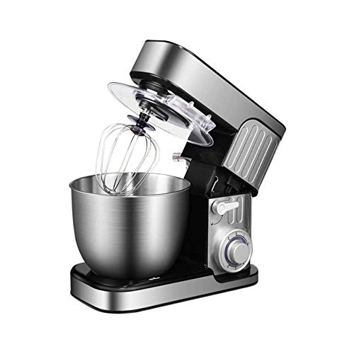 LKNJLL Batidora de pie, 7,7 Qt 660W, 6 Velocidad con Cabeza inclinable Alimentos Masa Mezclador, Mezclador eléctrico Cocina con Gancho for Masa, batidor Plano y Batidor, Mixing Bowl