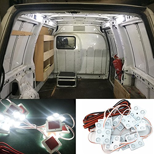 Luces de techo de 12 V 40 LED para interior de coche, para furgoneta, tunk, caravana, barco, remolque