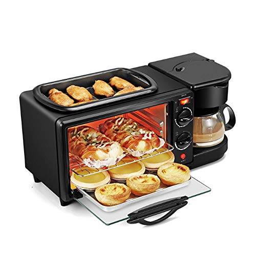 LZC Horno de Pan Tres en uno, versátil, Compacto y fácil de Limpiar. Máquina de Hacer Pan con Control de Temporizador Ajustable para cocinas pequeñas, Apartamentos y dormitorios.