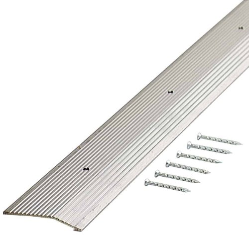M-D Building Products 78006 Fluted 7/8-Inch by 36-Inch Carpet Trim, Silver by M-D Building Products