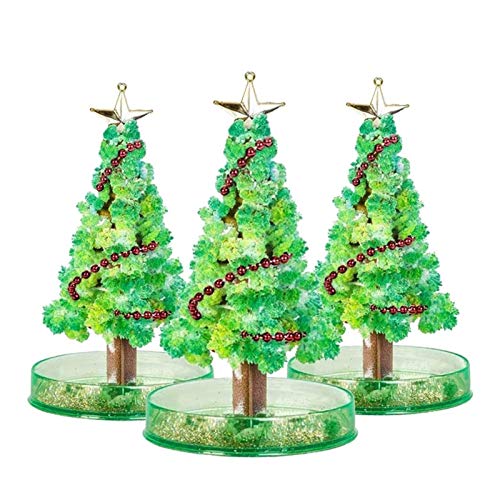 Magic Growing Christmas Tree Magic Growing Tree Cultiva tu Propio árbol de Cristal DIY Papel mágico Árbol de Navidad Decoración de Escritorio Diversión