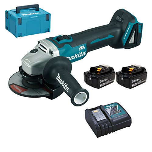 Makita dga504rfj de amoladora angular 18 V/2 x 3,0 Ah Batería + Cargador en MAKPAC