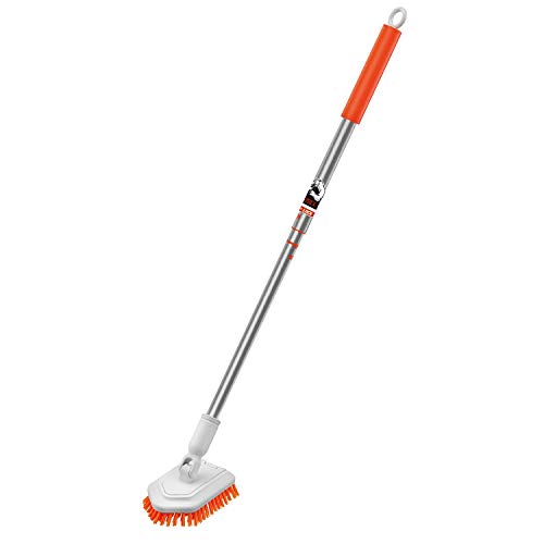 MATCC Cepillo para Bañera y Azulejos Cepillo Extensible con Mango Largo Cepillo Giratorio de 180°de Fregado Limpieza para Bañera Ducha Azulejo Pared de Baño Cocina 107cm MATCC Cepillo para Bañera y Azulejos Cepillo Extensible con Mango Largo Cepillo Giratorio de 180°de Fregado Limpieza para Bañera Ducha Azulejo Pared de Baño Cocina 107cm