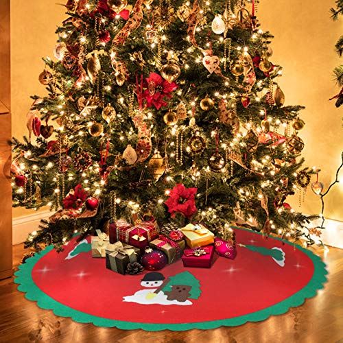 Mayepoo Fieltro Falda de árbol de Navidad, Base del Árbol de Navidad, Fiesta de Navidad y Decoraciones para el Hogar, Árbol de Navidad