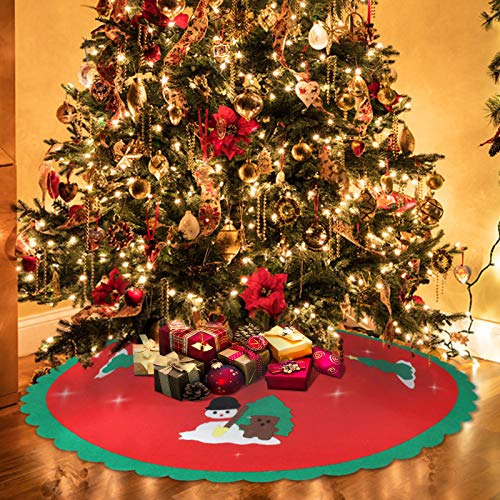 Mayepoo Fieltro Falda de árbol de Navidad, Base del Árbol de Navidad, Fiesta de Navidad y Decoraciones para el Hogar, Árbol de Navidad Mayepoo Fieltro Falda de árbol de Navidad, Base del Árbol de Navidad, Fiesta de Navidad y Decoraciones para el Hogar, Árbol de Navidad