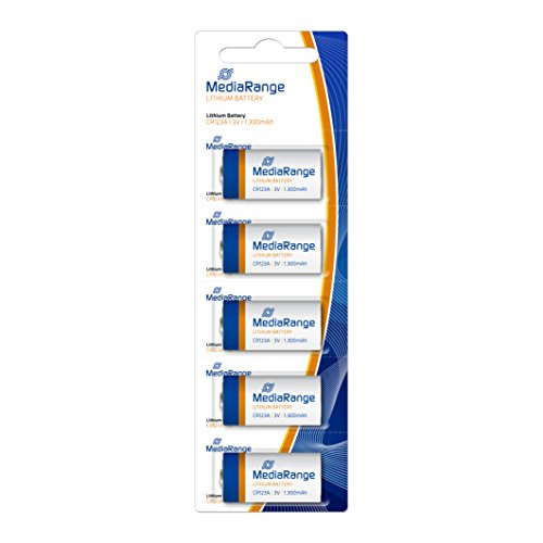 MediaRange MRBAT150 household battery Single-use battery CR123A Litio 3 V - Pilas (Single-use battery, CR123A, Litio, Cilíndrico, 3 V, 5 pieza(s)) MediaRange MRBAT150 household battery Single-use battery CR123A Litio 3 V - Pilas (Single-use battery, CR123A, Litio, Cilíndrico, 3 V, 5 pieza(s))
