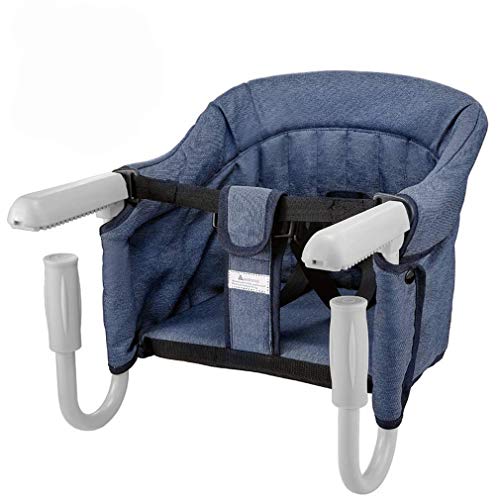 Mesa Asiento de mesa para bebé – plegable Trona de Viaje Arnés de 5 puntos, Sillita para bebé ajustable a la mesa