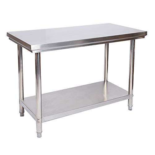 Mesa trabajo Acero Inox mesa jardín 100x60x85 cm ajustable Mesa trabajo Acero Inox mesa jardín 100x60x85 cm ajustable