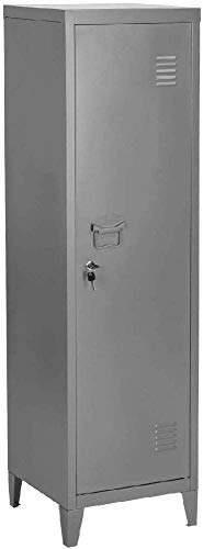 MEUBLE COSY Rangement Bureau Metal Gris 38 X 38 X 137Cm MEUBLE COSY Rangement Bureau Metal Gris 38 X 38 X 137Cm