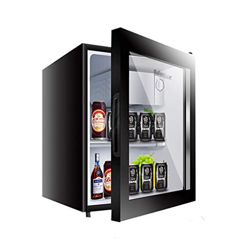 Mini-nevera Lxn Refrigerador Negro para Bebidas, 50 l, refrigerador bajo mostrador con Compartimiento para Enfriador Cubierto, Puerta de Vidrio con estantes extraíbles Ajustables Mini-nevera Lxn Refrigerador Negro para Bebidas, 50 l, refrigerador bajo mostrador con Compartimiento para Enfriador Cubierto, Puerta de Vidrio con estantes extraíbles Ajustables