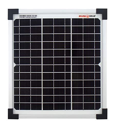 Módulo de panel solar monocristalino de enjoysolar®, 10 vatios, 12 V, ideal para el jardín o la caravana