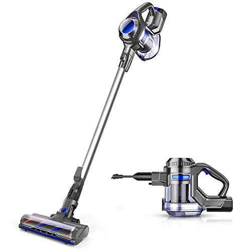 MooSoo aspiradora Escoba sin Cable, 4 en 1 Aspirador Vertical y de Mano, 1.3L/Cepillo Motorizado Flexible/Potente succión/Batería Extraíble/2 Niveles de Potencia/Soporte de Pared, X6 MooSoo aspiradora Escoba sin Cable, 4 en 1 Aspirador Vertical y de Mano, 1.3L/Cepillo Motorizado Flexible/Potente succión/Batería Extraíble/2 Niveles de Potencia/Soporte de Pared, X6