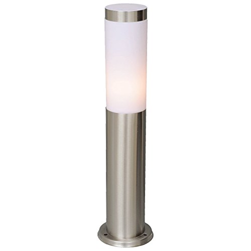 MW-Light 809040201 Lámpara de Pie Para Exterior en Jardín Moderno en Acero Color Blanco E27 1X40W Lamp