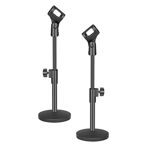 Neewer - Soporte de micrófono de Escritorio Estable con Base de Hierro Negro, Clip de micrófono y Tornillo Macho de 5/8" a Hembra de 3/8" para Blue Yeti Snowball Spark y Otros micrófonos Neewer - Soporte de micrófono de Escritorio Estable con Base de Hierro Negro, Clip de micrófono y Tornillo Macho de 5/8" a Hembra de 3/8" para Blue Yeti Snowball Spark y Otros micrófonos