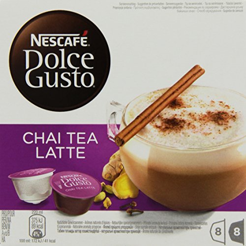 Nescafé Dolce Gusto Chai Tea Latte, Pack of 3, 3 x 16 Capsules (24 Servings)