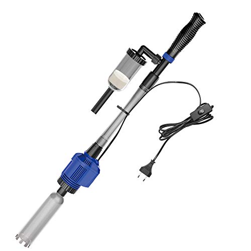 NICREW 3 en 1 Aspirador Automático para Acuario, Limpiador de Grava con Esponja de Filtro, Aspirador de Grava Eléctrica Adecuada para Acuarios Medianos y Grandes NICREW 3 en 1 Aspirador Automático para Acuario, Limpiador de Grava con Esponja de Filtro, Aspirador de Grava Eléctrica Adecuada para Acuarios Medianos y Grandes