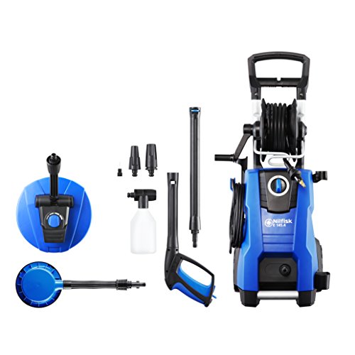 Nilfisk Hidrolimpiadora E 145 Bar con Motor de inducción de 2100 W, limpiadora de Agua a presión para hogar, Exteriores y Limpieza de Coches, Azul, 128471189 E 145.4-9 PA X- tra Nilfisk Hidrolimpiadora E 145 Bar con Motor de inducción de 2100 W, limpiadora de Agua a presión para hogar, Exteriores y Limpieza de Coches, Azul, 128471189 E 145.4-9 PA X- tra