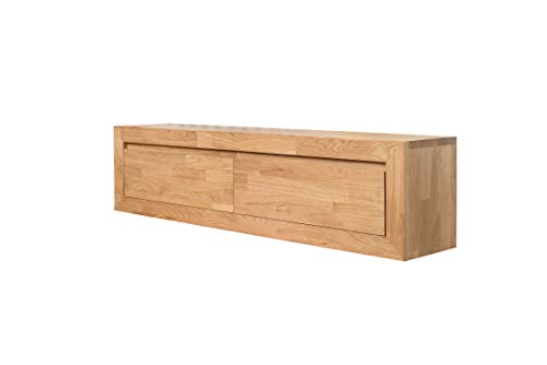 NORDICSTORY Banco Almacenaje Baul Consola Flotante con 2 Cajones, Madera Maciza Roble, Mesa de TV Moderno Nordico, Mueble de Pasillo Comedor Salón Dormitorio, 120 x 25 x 30 cm (Roble Natural) NORDICSTORY Banco Almacenaje Baul Consola Flotante con 2 Cajones, Madera Maciza Roble, Mesa de TV Moderno Nordico, Mueble de Pasillo Comedor Salón Dormitorio, 120 x 25 x 30 cm (Roble Natural)