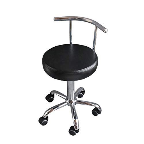 NUBAOzy Silla De Oficina Pequeña, Silla Giratoria, Silla De Computadora, Tela Sipi Respaldo De Arco Salón Clínico Laboratorio De Manicura Taburete De Polea Hidráulica 45-57cm (Color : Negro) NUBAOzy Silla De Oficina Pequeña, Silla Giratoria, Silla De Computadora, Tela Sipi Respaldo De Arco Salón Clínico Laboratorio De Manicura Taburete De Polea Hidráulica 45-57cm (Color : Negro)
