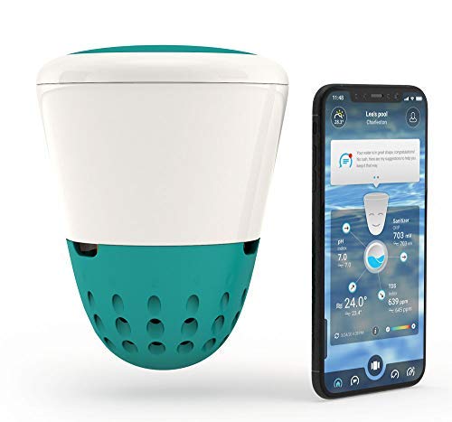 ONDILO - ICO - Piscina - Analizador de agua inteligente para piscina - Conectado a su smartphone WiFi - Anticipa las variaciones del agua y los cambios meteorológicos