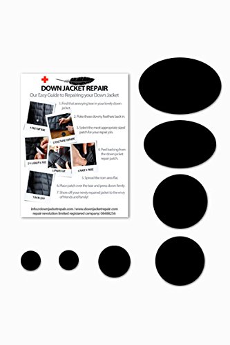 Parches Para La Reparación de los Plumíferos (autoadhesivo) 19 colores (Negro)