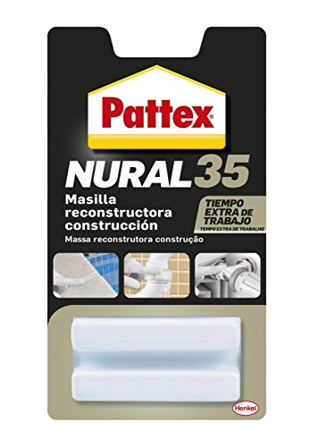 Pattex Nural 35, masilla reconstructora de metales, color blanco, 50gr
