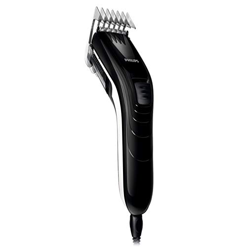 Philips QC5115/15 - Cortapelos silencioso con peine de 11 posiciones, Cuchillas de acero inoxidable, Uso con cable, Compacto y ligero Philips QC5115/15 - Cortapelos silencioso con peine de 11 posiciones, Cuchillas de acero inoxidable, Uso con cable, Compacto y ligero