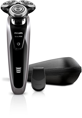 Philips SHAVER Series 9000 S9111/12 - Afeitadora (Negro, Gris, AC/Batería, Ión de litio, 1 h, 3 min, 0,1 W)