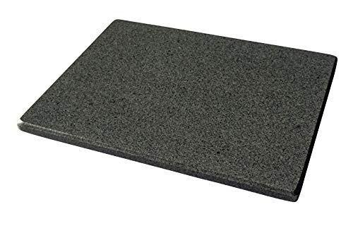 Piedra universal para pizza – Piedra de cocción natural de granito pulido, por lo que es muy fácil de limpiar XL 42 x 34 x 2 cm