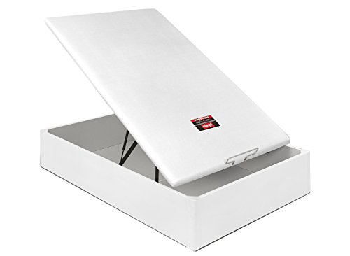 PIKOLIN CANAPÉ ABATIBLE DE Madera 3D Transpirable AL Suelo 35 CM. (80_x_190_cm, Blanco) PIKOLIN CANAPÉ ABATIBLE DE Madera 3D Transpirable AL Suelo 35 CM. (80_x_190_cm, Blanco)