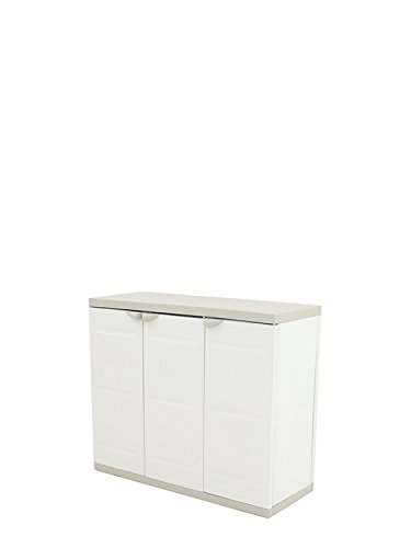 Plastiken M282965 - Armario de Resina Medio 3 Puertas plastek 88 x 105 x 44 cm Plastiken M282965 - Armario de Resina Medio 3 Puertas plastek 88 x 105 x 44 cm