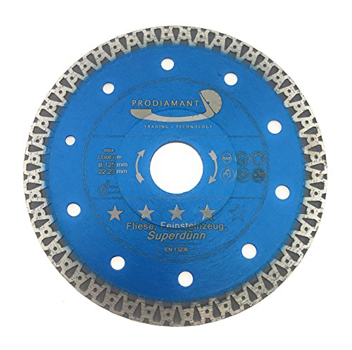 PRODIAMANT Disco de corte diamante premium 125mm azulejo / porcelanato F40 - 125 x 22,23 mm