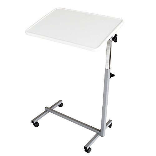 Queraltó Mesa Auxiliar con Ruedas para Cama y Sofá Plegable, Gris Perla Queraltó Mesa Auxiliar con Ruedas para Cama y Sofá Plegable, Gris Perla