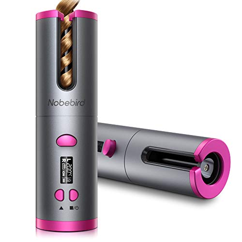 Rizador de Pelo Automático Inalámbrico, Pantalla LCD y Temporizador, 6 Temperaturas Ajustables, Rizador de Cabello con Cerámica de Calentamiento Rápido y Avanzado, Rizador Portátil Rizador de Pelo Automático Inalámbrico, Pantalla LCD y Temporizador, 6 Temperaturas Ajustables, Rizador de Cabello con Cerámica de Calentamiento Rápido y Avanzado, Rizador Portátil