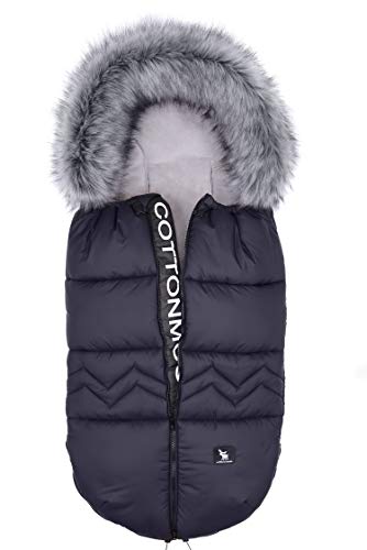 Saco de invierno dormir térmico para carrito silla de bebé universal abrigo polar Cottonmoose Moose North (NORTH MOOSE 873 NAVY)