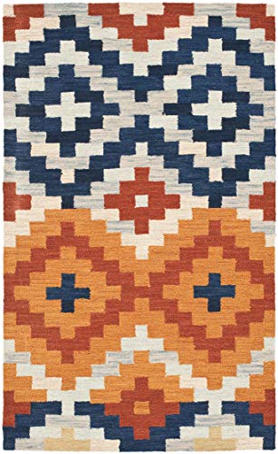 Safavieh Chelsea Collection HK726A Alfombra de Lana de Primera Calidad con Gancho a Mano, Multicolor (2'9" x 4'9") Safavieh Chelsea Collection HK726A Alfombra de Lana de Primera Calidad con Gancho a Mano, Multicolor (2'9" x 4'9")