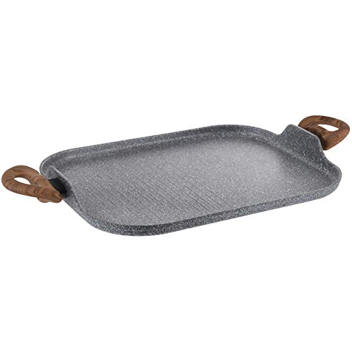 San Ignacio Asador 35.5x28.3cm Aluminio Forjado, Apta para inducción, Colección Daimiel de la Marca, Multicolor San Ignacio Asador 35.5x28.3cm Aluminio Forjado, Apta para inducción, Colección Daimiel de la Marca, Multicolor