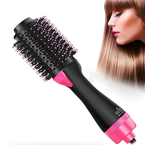 Secador de pelo, cepillo de aire caliente 3 en 1, función de rulos para el pelo, plancha de pelo, para todos los estilos