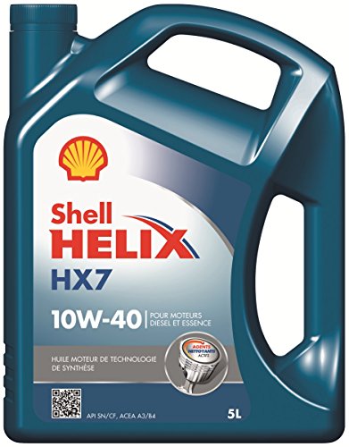 Shell SHX710405 Helix HX7 10W40 5L, Bidon de 5 L