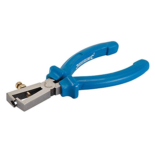 Silverline Tools 282479 - Alicates pelacables, Azul (160 mm)