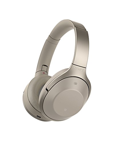 Sony MDR1000XC.CE7 - Auriculares de Diadema inalámbricos Cerrados con Bluetooth (Hi Res Audio, función reducción de Ruido, Voz Ambiental y Sonido Ambiental, Control táctil), Color Gris Beige