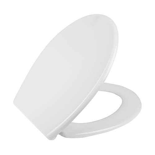 Tapa wc universal Mod. DOMO, tapa wc universal dura compatible con modelos de roca, gala, delafon, sangra y otras marcas. Incluye bisagras tapa wc y tornillos. Color blanco.
