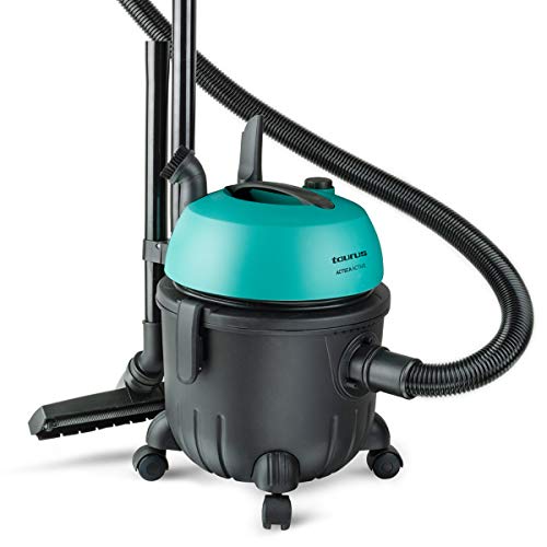 Taurus Ateca Active - Aspirador Industrial Multiuso, Wet&Dry Para Líquidos y Sólidos, Diseño Compacto, 1400W, Sin Bolsa,78Db, Hepa