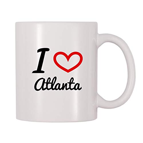 Taza de café de I Love Atlanta (11 oz)