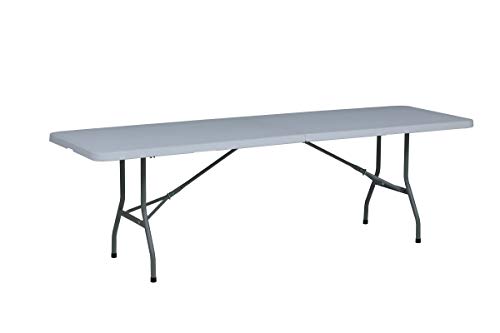 Tenco TG240 - Mesa Plegable Rectangular, 240 x 76 x 74 cm, color blanco granito Tenco TG240 - Mesa Plegable Rectangular, 240 x 76 x 74 cm, color blanco granito