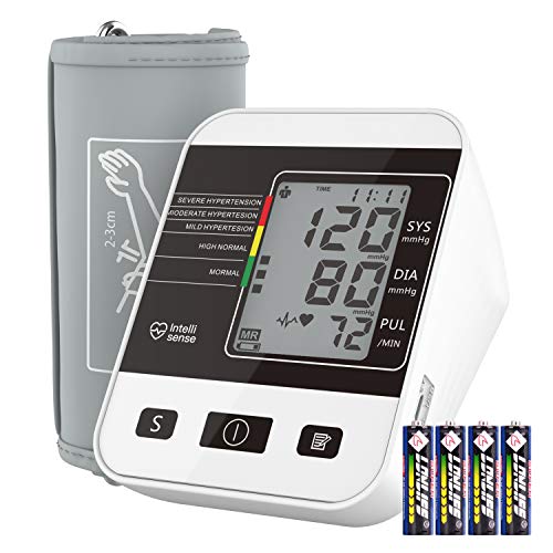 Tensiómetro de Brazo Digital, Annsky Monitor Eléctrico de Presión Arterial Medición Automática de la Presión Arterial y pulso de frecuencia cardíaca detección,2 memorias de usuario