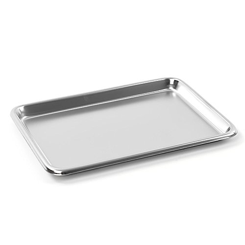 Teqler 134800 bandeja de acero inoxidable, 22,5 cm x 16 cm x 1,4 cm Teqler 134800 bandeja de acero inoxidable, 22,5 cm x 16 cm x 1,4 cm